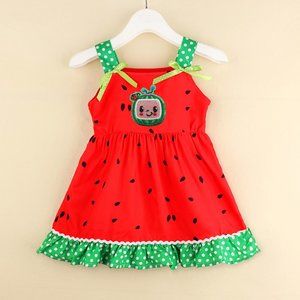 Red Ruffled Spaghetti Strap Sundress